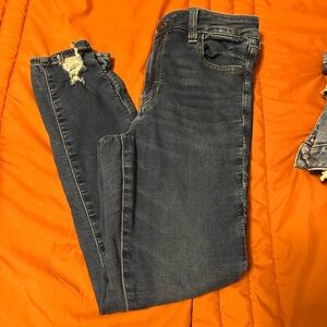 American Eagle Outfitters Dark Blue Skinny Jeans